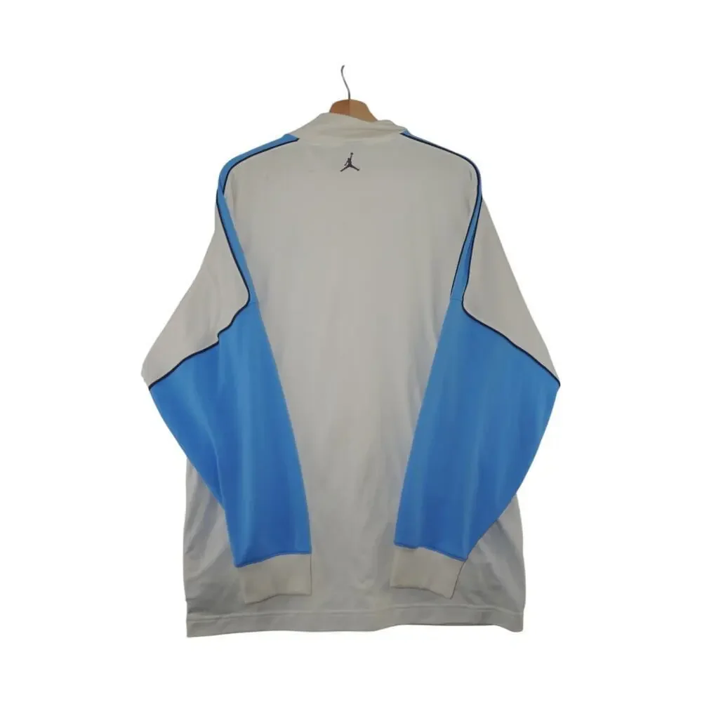 Jordan Jumpman Full Zip Track Jacket White Blue Men’s Athletic Y2K Size L